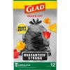 Glad 39 Gallon Lawn & Leaf Bags, Black, 12 Bags/Box (70028)