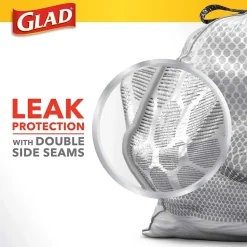 Glad ForceFlex Tall Kitchen Drawstring Trash Bags, 13 Gallon, Gain Lavender with Febreze Freshness, 80 Count (78533)