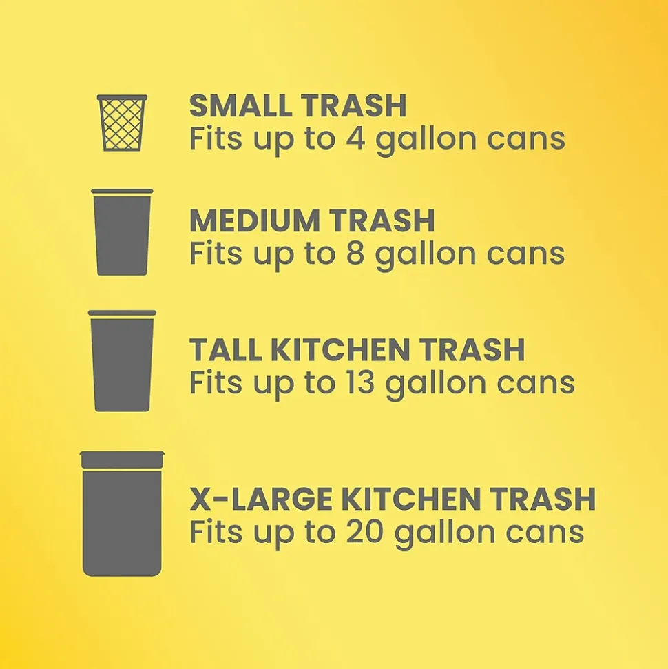 Glad ForceFlex Tall Kitchen Drawstring Trash Bags, 13 Gallon, Gain Lavender with Febreze Freshness, 80 Count (78533)