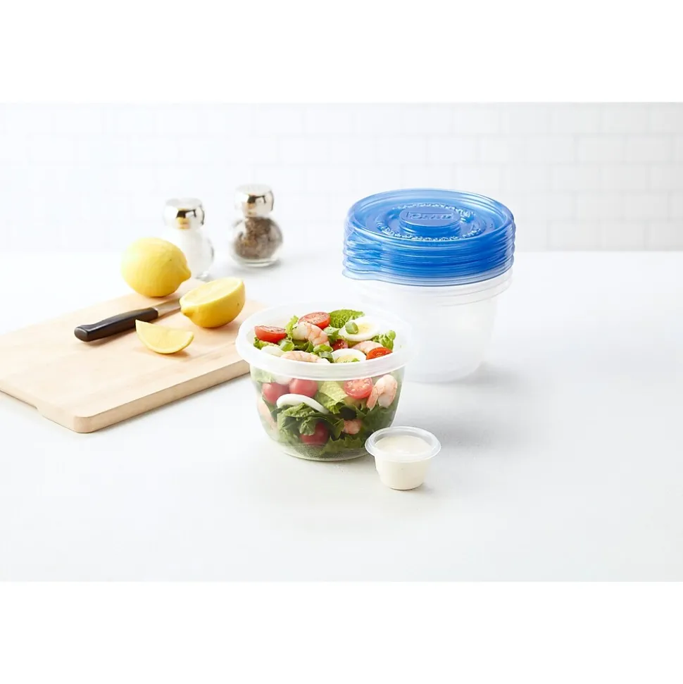 Glad® To Go Lunch Containers, 32 Oz., 4/Pack (78404)