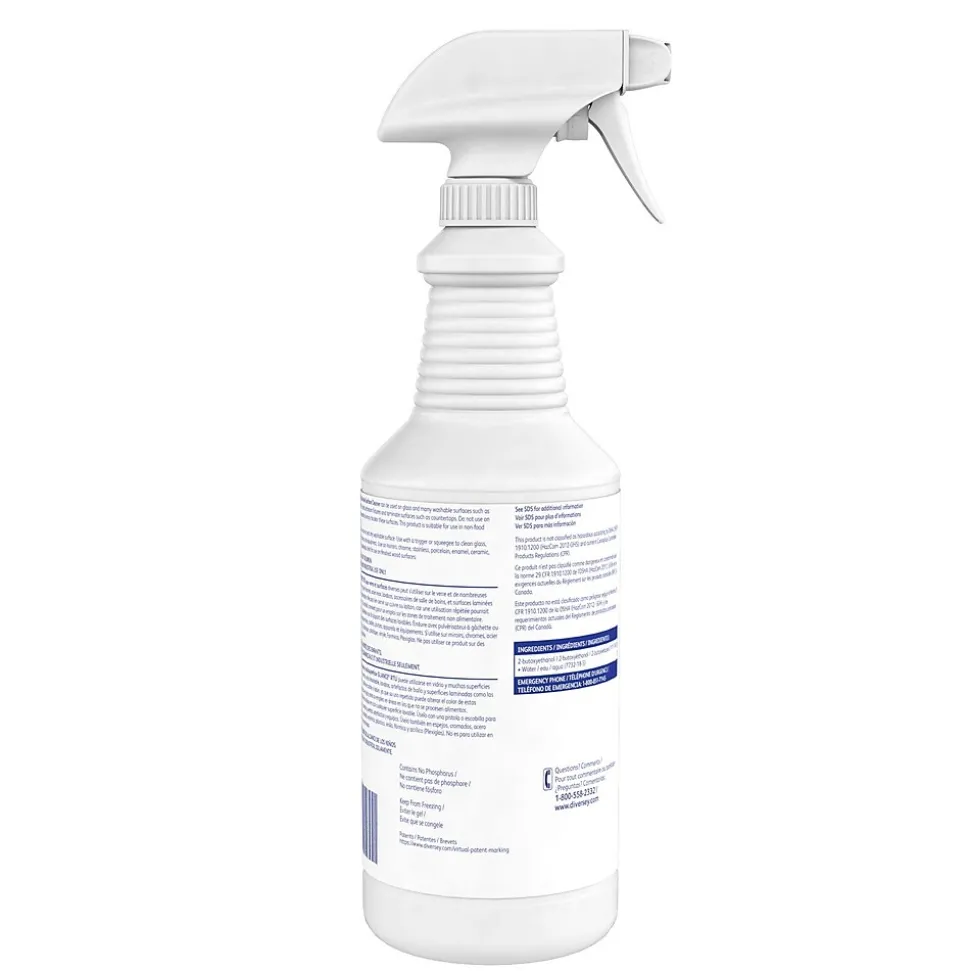 Glance RTU Glass and Multi-Surface Cleaner, Ammonia, 12/Carton (04705)