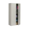 Global 9300 72" Steel Storage Cabinet with Four Shelves, Light Gray (9336-S72L-LGR)