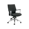 Global Accord Vinyl Executive Chair, Ink Black (26714ALA16F)