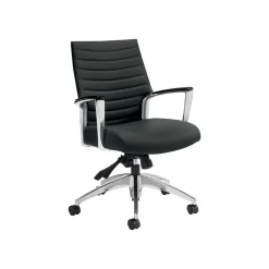 Global Accord Vinyl Executive Chair, Ink Black (26714ALA16F)