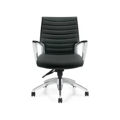 Global Accord Vinyl Executive Chair, Ink Black (26714ALA16F)