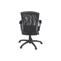 Global Airflow Ergonomic Leather Swivel Manager Chair, Black (9339BK)