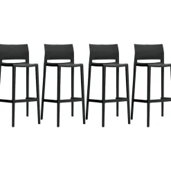 Global Bakhita Plastic Banquet/Reception Chair, Char 4/Carton (6754CHA)