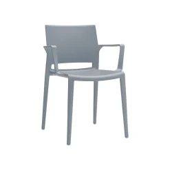 Global Bakhita Polypropylene Banquet/Reception Chair, Alloy, 4/Carton (6750ALY)