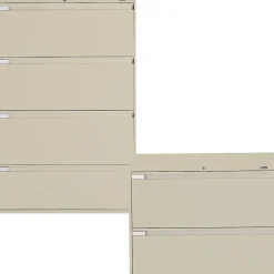 Global 4-Drawer Lateral File Cabinet, Desert Putty