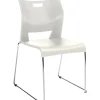 Global Duet 6621 Polypropylene Armless Stacking Chairs, Ivory Clouds, 4/Ct (TD6621CH-IVC)