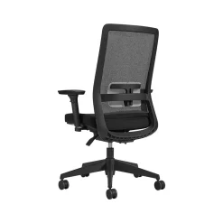 Global Factor Mesh Back Fabric Task Chair, Black (55408BKFU85)