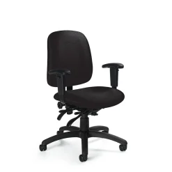Global Goal Urban Fabric Low Back Multi Tilter Task Chair, Boardwalk