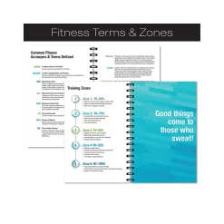 Global Printed Products Hardcover Fitness Journal, College-Ruled, Blue, 120 Pages (GPP-0068-S)