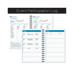 Global Printed Products Hardcover Fitness Journal, College-Ruled, Blue, 120 Pages (GPP-0068-S)