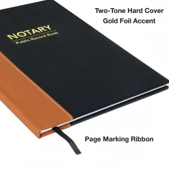 Global Printed Products Notary Public Record Book, 8.5