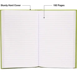 Global Printed Products Tactical Military Notebook, 5.5" x 8", 192 Sheets, Green, 5/Pack (GPP-0117-5)