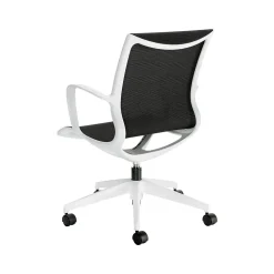 Global Solar Mesh Conference Chair, White/Black (8457MDN)