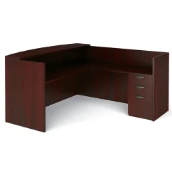 Global Superior BUNDLE15 Workstation, Mahogany