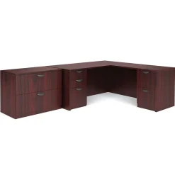 Global Superior BUNDLE14 Workstation, Mahogany