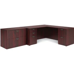 Global Superior BUNDLE14 Workstation, Mahogany