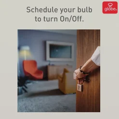 Globe Electric A19-Shape E26-Base Wi-Fi Dimmable 60-Watt-Equivalent Frosted Smart LED Light Bulbs, Soft White, 2/Pack (34209)