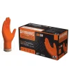 Gloveworks GWON Nitrile Gloves, XX-Large, Orange, 100/Box, 10 Boxes/Carton (GWON49100XX)