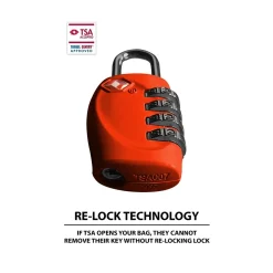 Go Green Power Travergo 4-Digit Combination Lock, Red (TR1140RD)