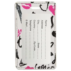 Go Green Power Travergo Eiffel Tower Luggage Tag, White (TR1278)