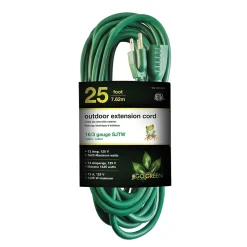GoGreen Power 16/3 25' Heavy Duty Extension Cord (GG-13725GN)