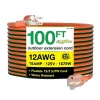 GoGreen Power 100' Indoor/Outdoor Extension Cord, 12 AWG, Orange (GG-14000)
