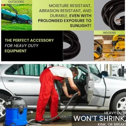 GoGreen Power 25' Indoor/Outdoor Extension Cord, 14 AWG, Black (GG-13825BK)