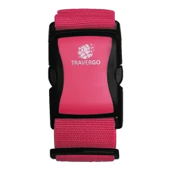GoGreen Power Travergo Nylon Luggage Strap, Pink (TR1200PK)