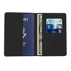 GoGreen Power Travergo Passport Holder, Black (TR1220BK)