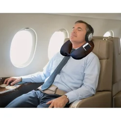 GoGreen Power Travergo Polyester Travel Pillow, Black (TR1080BK)