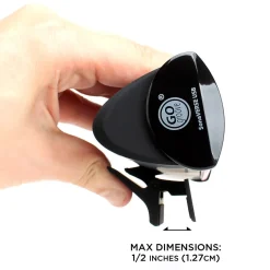 GOgroove SonaVERSE Clip-on USB-A Stereo Speaker with LEDs, Red (GGSVUSB200RDWS)