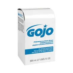 GOJO Premium Liquid Hand Soap Refill for 800 Series 9106-12 Dispenser, Waterfall Scent, 27 oz., 12/Carton (9106-12)