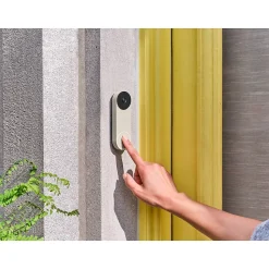 Google Nest Wired Smart Video Doorbell Security Camera, Beige (6747378)