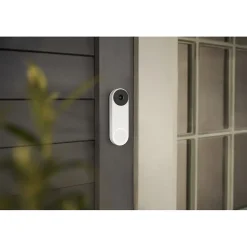 Google Nest Wired Smart Video Doorbell Security Camera, White (6747117)