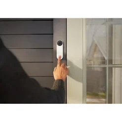 Google Nest Wired Smart Video Doorbell Security Camera, White (6747117)