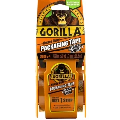 Gorilla Heavy Duty Tough & Wide Packaging Tape with Dispenser, 2.88" x 20 yds., Clear (6020001)