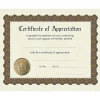 Great Papers® Appreciation Stock Foil Certificate, 11" x 8.5", 6/Pack (93000)