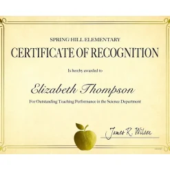 Great Papers Bright Apple Certificates, 8.5