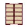 Great Papers Buffalo Plaid Laser/Inkjet Shipping Labels, 2" x 4", Multicolor, 10 Labels/Sheet, 5 Sheets/Pack (2019112)