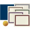 Great Papers Certificate Kits, 9.375" x 12", Multicolor, 25 Kits/Pack (2013317)