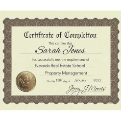 Great Papers Certificates, 8.5" x 11", Gold, 18/Pack (20104236)