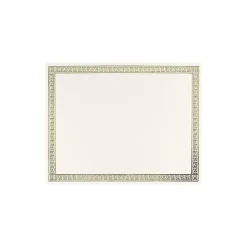Great Papers Channel Border Foil Certificates, 8.5" x 11", Beige/Gold, 15/Pack (963007)