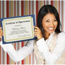 Great Papers Channel Border Foil Certificates, 8.5