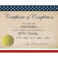 Great Papers Patriotic Completion Certificates, 8.5