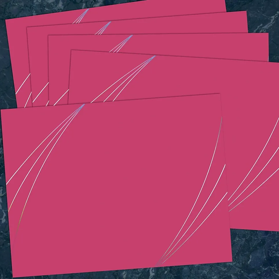 Great Papers Petal Touch Certificate Holders, 9.34" x 12", Pink, 5/Pack (2019000)