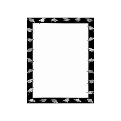 Great Papers Polished Grad Certificates, 8.5" x 11", Black/White, 40/Pack (2019010)